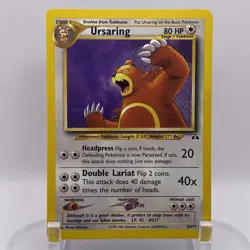 Ursaring 34/75 Neo Discovery LP Rare WOTC Pokemon TCG Vintage Single - Image 1