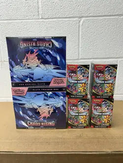 Pokemon TCG ME Chaos Rising (2) ETB & (4) Booster Bundle New Sealed - Image 1