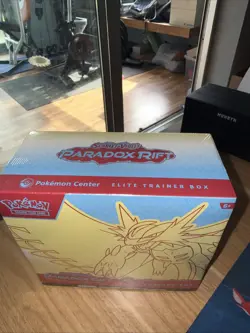 Pokemon TCG - Paradox Rift Pokemon Center Elite Trainer Box Roaring Moon Sealed - Image 5