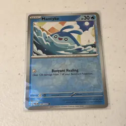 Pokemon TCG Reverse Holo Mantyke 039/182 Common Card Paradox Rift 2023 - Image 5