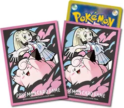 Pokemon Center Original Pokemon Card Game Deck Shield Lillie & Clefairy Pink - Image 2