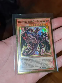 Yugioh Max Gold El Dorado Misprint MGED-EN007 Destiny Hero Plasma - Image 1