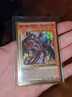 Yugioh Max Gold El Dorado Misprint MGED-EN007 Destiny Hero Plasma - Image 3