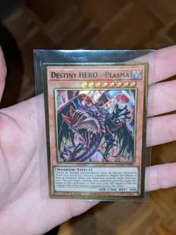 Yugioh Max Gold El Dorado Misprint MGED-EN007 Destiny Hero Plasma - Image 4