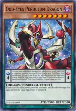 Yugioh! MP Odd-Eyes Pendulum Dragon - SDMP-EN009 - Common - 1st Edition Moderate - Image 1