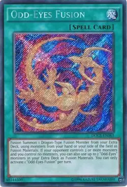 Yugioh! LP Odd-Eyes Fusion - DOCS-EN063 - Secret Rare - Unlimited Edition Lightl - Image 1