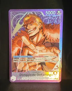 One Piece: Donquixote Doflamingo (Alternate Art) OP14-060 - The Azure Seas Seven - Image 1
