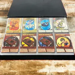 Lot of (130) Bakugan Battle Brawlers Cards with Folder - Metal, Magnetic, Rares - Image 2
