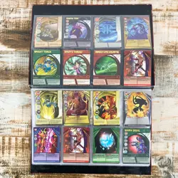 Lot of (130) Bakugan Battle Brawlers Cards with Folder - Metal, Magnetic, Rares - Image 3