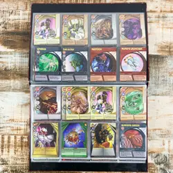 Lot of (130) Bakugan Battle Brawlers Cards with Folder - Metal, Magnetic, Rares - Image 4