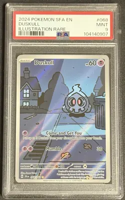 Pokemon TCG Duskull Illustration Rare Holo Card 068/064 Shrouded Fable PSA 9 - Image 1