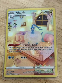 Pokemon TCG Altaria Crown Zenith Galarian Gallery Holo Ultra Rare Card GG19/GG70 - Image 1