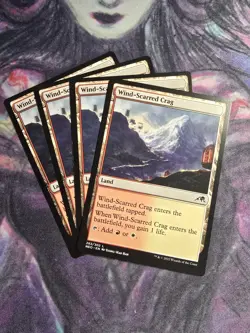 Magic the Gathering (mtg): NEO: Wind-Scarred Crag (x4) - Image 1