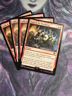 MTG Lord of the Rings C Rally at the Hornburg #0142 PLAYSET 4x x4 - Image 1