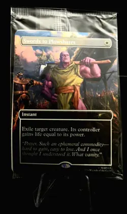 MtG Swords to Plowshares PSA Magazine Promo P0001 Marvel Thanos Sealed - Image 1