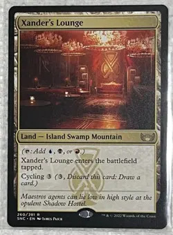 MTG Xander’s Lounge SNC Rare NM/Mint - Image 1