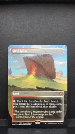 Arid Mesa (Borderless) - M109 - MTG - Special Guests (SPG) NM - Image 1