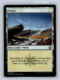 Magic the Gathering - MTG - AFR - Plains - 264 - Foil - Image 3