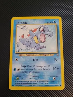 Totodile 80/111 - 2000 Neo Genesis Pokemon Card TCG Vintage WOTC NM/LP - Image 1