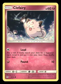 Clefairy 38/68 C Hidden Fates LP Pokemon - Image 1