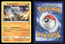 Cubone 37/68 C Hidden Fates LP Pokemon - Image 3
