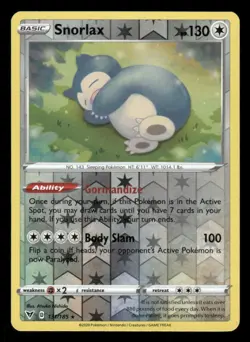 Snorlax 131/185 Holo Rare Vivid Voltage Pokemon Reverse Holo NM/M - Image 1