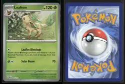 Leafeon (Master Ball Pattern) 005/131 Holo R Prismatic Evolutions NM/M Pokemon - Image 3