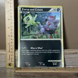 Pokemon Zorua and Celebi Black and White Tour Promo Jumbo Card - Image 1