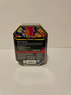 Pokemon TCG Mega Charizard X Tin Box 4 Booster Packs English - Image 4