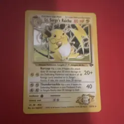 Pokemon Lt. Surge's Raichu Gym Challenge 11/132 Holo Rare 80 HP Unlimited - Image 1