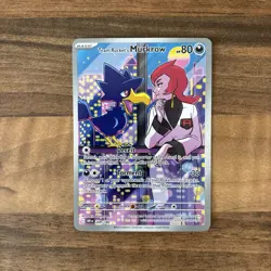 Pokemon TCG Team Rocket's Murkrow Destined Rivals 200/182 Full Art Card Nm/m - Image 1