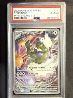 2025 POKEMON SVP EN-SV BLACK STAR PROMO #210 TORNADUS PSA 10 - Image 1