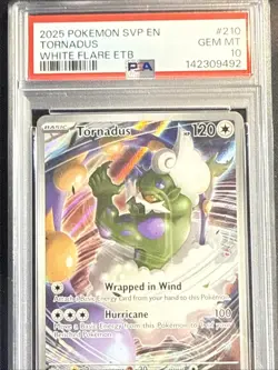 2025 POKEMON SVP EN-SV BLACK STAR PROMO #210 TORNADUS PSA 10 - Image 3