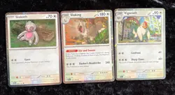 Set Of 3 Cosmos Holos Promos With Swirls Paldea Evolved Pokemon Triple Whammy - Image 1