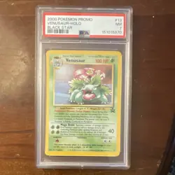 2000 Pokemon Venusaur Black Star Promo 13 Holo PSA 7 WotC English - Image 1
