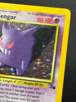 Gengar - 5/62 Fossil Unlimited Holo Rare Pokemon - LP - Image 3