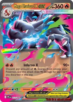 Mega Charizard X ex - 013/094 [Pokemon PFL - 013/094] Holofoil - Image 1