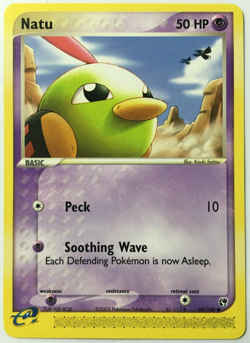 POKEMON NATU 69/100 EX SANDSTORM COMMON NEAR MINT - Image 1