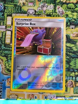 POKEMON SURPRISE BOX 187/214 REVERSE HOLO UNBROKEN BONDS GENGAR LIGHT PLAY - Image 1