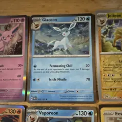 Pokemon TCG Prismatic Evolutions Holo Lot (7) Espeon Glaceon NM Eeveeloutions - Image 3