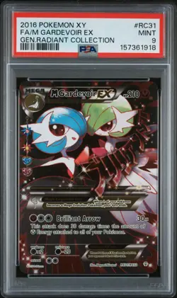 2016 POKEMON XY GENERATIONS RADIANT COLL #RC31 FULL ART/M GARDEVOIR EX PSA 9 - Image 1
