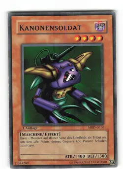 Yugioh KANONENSOLDAT , MRD-g106 Rare deutsch Excellent 1. Auflage - Image 1