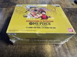 One Piece TCG OP04 Kingdoms of Intrigue ENGLISH Booster Box Sealed - Image 1