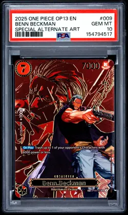 2025 ONE PIECE OP13-CARRYING ON HIS WILL #009 BENN BECKMAN PSA 10 - Image 1