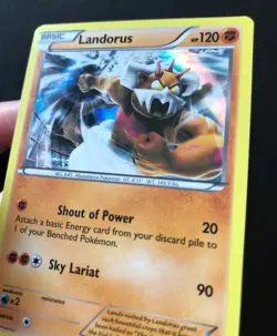 Landorus 58/111 Furious Fists HOLO RARE Shiny Pokemon Card Near Mint - Image 3