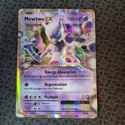 Pokemon Mewtwo-EX TCG Evolutions Holo Card 52/108 EX Rare - Image 1