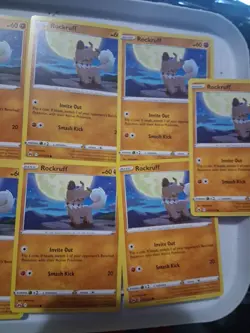 11x Pokemon Rockruff Card Lot ! INV#1 - Image 5