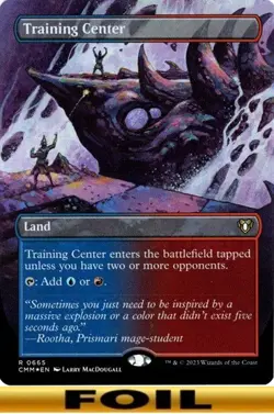 1x - Training Center - FOIL BORDERLESS #665 - Commander Masters - NM MTG - Image 1
