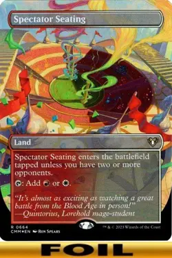 1x - Spectator Seating - FOIL BORDERLESS #664 - Commander Masters - NM MTG - Image 1