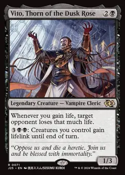 Vito, Thorn of the Dusk Rose x1 1x Foundations Jumpstart J25 NM MTG - Image 1